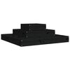vidaXL plantekasse 80x80x27 cm massivt fyrretr&aelig; sort
