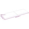 vidaXL bordplade 180x60x(2-4) cm behandlet massivt egetr&aelig; lysebrun
