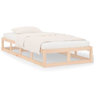 vidaXL sengeramme 90x200 cm massivt tr&aelig;