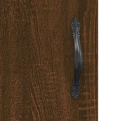 vidaXL skænk 34,5x34x90 cm konstrueret træ brun egetræsfarve