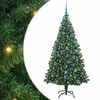 vidaXL Kunstigt juletr&aelig; med stativ Gr&oslash;n 180 cm PVC og St&aring;l og Plastik