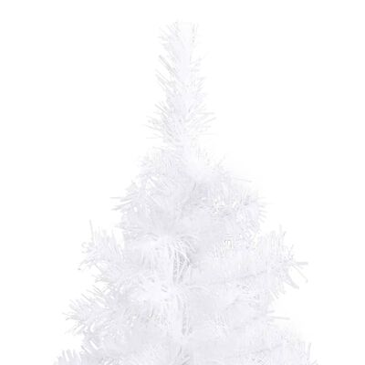 vidaXL kunstigt juletræ til hjørne 120 cm PVC hvid