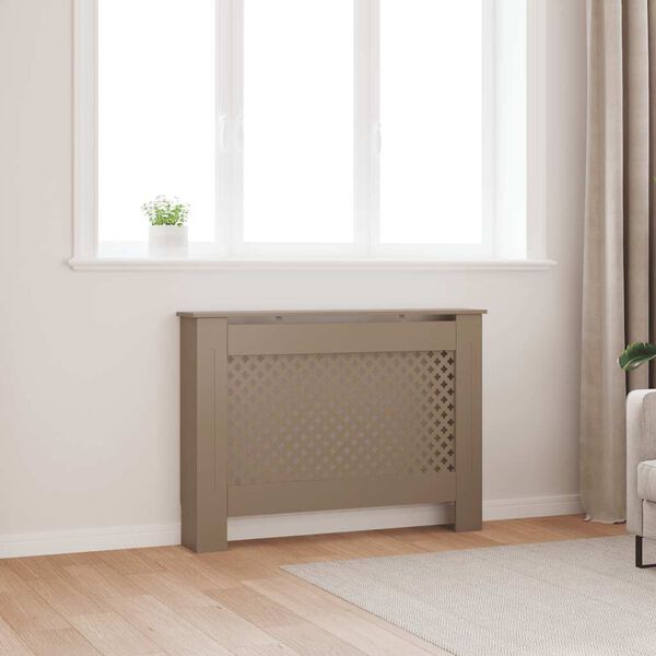 vidaXL radiatorskjuler 112x19x81,5 cm MDF