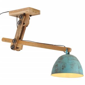 vidaXL loftlampe 105x30x65-108 25 W E27 patineret blå