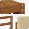 vidaXL Udend&oslash;rs sofagruppe 8 pcs Naturlig og Beige Massivt Akacietr&aelig;