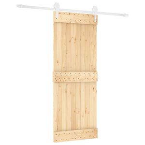 vidaXL Skyded&oslash;r 80 x 210 cm Massivt Fyrretr&aelig; (Ubehandlet)