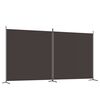 vidaXL 2-panels rumdeler 348x180 cm stof brun