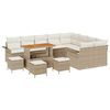 vidaXL Havesofa S&aelig;t 13 stk. 12-Antal s&aelig;der Beige og creme