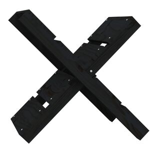 vidaXL br&aelig;ndestativ 47x39,5x48 cm massivt fyrretr&aelig; sort