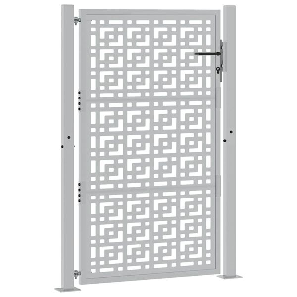 vidaXL havelåge 100x150 cm vejrbestandigt stålkorsdesign