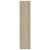 vidaXL bogreol med 3 hylder 60x24x109 cm konstrueret tr&aelig; sonoma-eg
