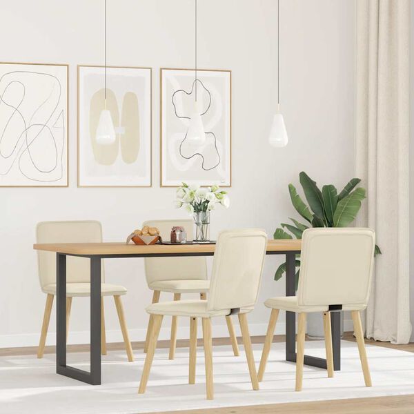 vidaXL spisebordsstole 4 stk. linned