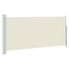 vidaXL sammenrullelig sidemarkise 140 x 314 cm cremefarvet