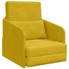 vidaXL Sovesofa Gul 65 x 80 x 83 cm Fl&oslash;jl