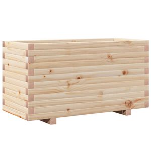 vidaXL plantekasse 90x40x49,5 cm massivt fyrretr&aelig;