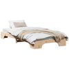 vidaXL Sengestel Naturfarvet 75 x 190 cm Massiv fyrretr&aelig;