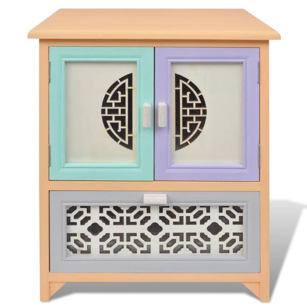 vidaXL Sideskab Flerfarvet 46 x 34 x 55.5 cm Kejsertr&aelig;