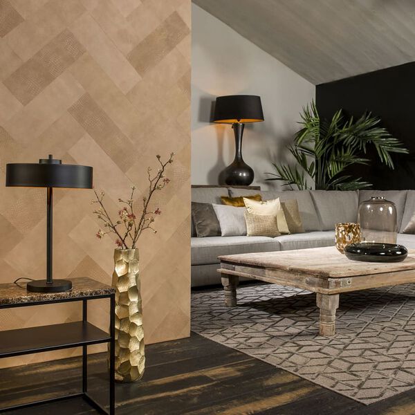 WallArt l&aelig;dertapet 16 stk. Salisbury beige