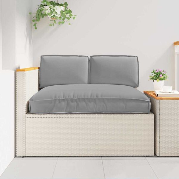 vidaXL Pudes&aelig;t 3 pcs Gr&aring; Oxford stof