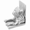 vidaXL Bogst&oslash;tter 2 stk. S&oslash;lv 12 x 15 x 18 cm Aluminium