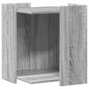 vidaXL toiletskjuler kattebakke 42x42x51 cm konstrueret tr&aelig; gr&aring; sonoma