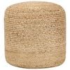 vidaXL h&aring;ndlavet puf 40 x 45 cm jute