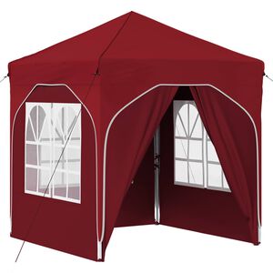 vidaXL Pop-up Festtelt 192 x 192 x 245 cm Bordeaux