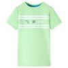 T-shirt til b&oslash;rn str. 140 neongr&oslash;n