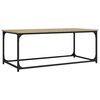vidaXL sofabord 102x50x40 cm konstrueret tr&aelig; og jern Sonoma-eg