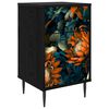 vidaXL Natskab LOCHEM Sort eg 36 x 33 x 61 cm Konstrueret tr&aelig;