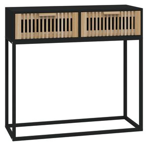 vidaXL konsolbord 80x30x75 cm konstrueret tr&aelig; og jern sort