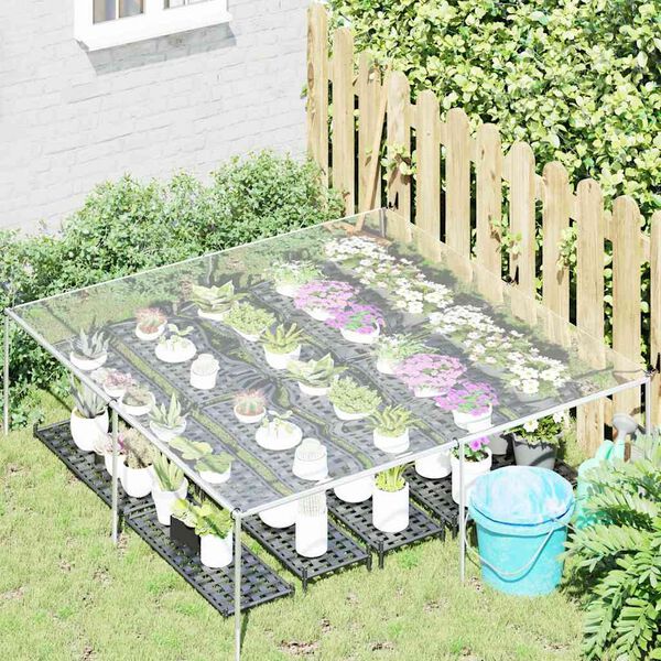 vidaXL klar presenning med øjer 2x2 m PVC