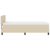 vidaXL Box spring seng med madras Creme 90 x 200 cm Stof