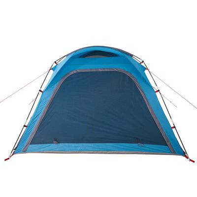 vidaXL 4-personers campingtelt vandtæt quick-release blå
