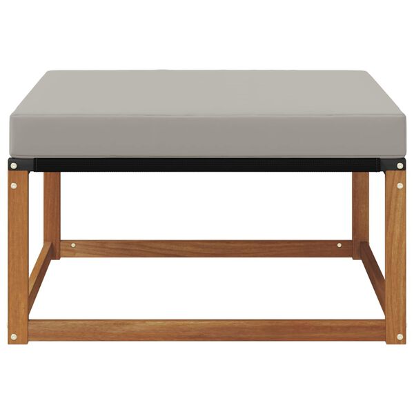 vidaXL Udend&oslash;rs puf Massivt Akacietr&aelig; Naturfarvet