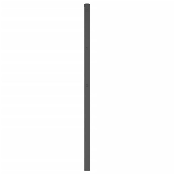 vidaXL udskiftningsgavl 200 cm metal sort