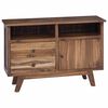 vidaXL Sideboard Naturfarvet 100 x 30 x 68 cm Massiv Teaktr&aelig;