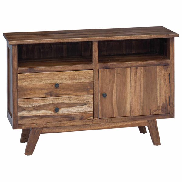vidaXL Sideboard Naturfarvet 100 x 30 x 68 cm Massiv Teaktr&aelig;