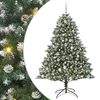 vidaXL Kunstigt juletr&aelig; med stativ Gr&oslash;n 180 cm PVC og plastik og st&aring;l