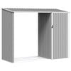 vidaXL br&aelig;ndeskur 245x98x159 cm galvaniseret st&aring;l gr&aring;