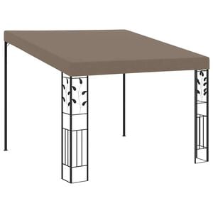 vidaXL v&aelig;gmonteret pavillon 3x3x2,5 m gr&aring;brun