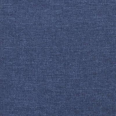 vidaXL springmadras med pocketfjedre 120x200x20 cm stof blå