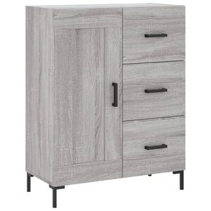 vidaXL sk&aelig;nk 69,5x34x90 cm konstrueret tr&aelig; gr&aring; sonoma-eg