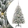 vidaXL Kunstigt juletr&aelig; 120 cm 150 LED'er Varm hvid PVC og St&aring;l