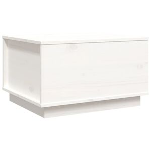 vidaXL sofabord 60x50x35 cm massivt fyrretr&aelig; hvid