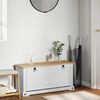 vidaXL Sko skab med hylde Corona Hvid 99 x 32 x 49 cm Massiv fyrretr&aelig;