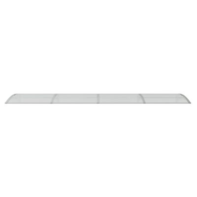 vidaXL dørbaldakin 400x75 cm polycarbonat grå og transparent