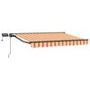 vidaXL Manuel markise-ramme med LED-lys