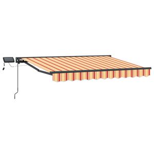 vidaXL Manuel markise-ramme med LED-lys