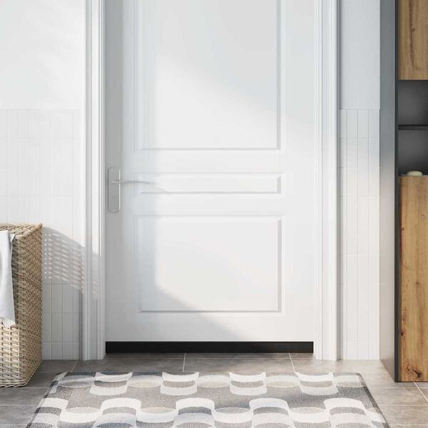 vidaXL Selvkl&aelig;bende d&oslash;rb&oslash;rstet&aelig;tninger 2 pcs Sort 100 cm